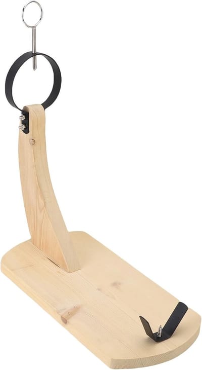 Hamhouder Hout - Snijplank standaard - Vlees Snijden - Massief Pinewood - 24x18.5cm - Natuurlijk Hout