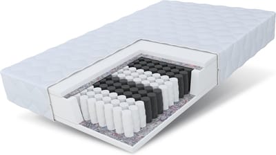 FDM® MEMORY Matras 80x200 cm - Pocketvering Matrassen Eenpersoons - Hoogte 16 cm H3 - Dubbelzijdig - 7 zones - Afritsbaar hoes wasbaar - Antiallergisch en Ademende - Öko-Tex gecertificeerd