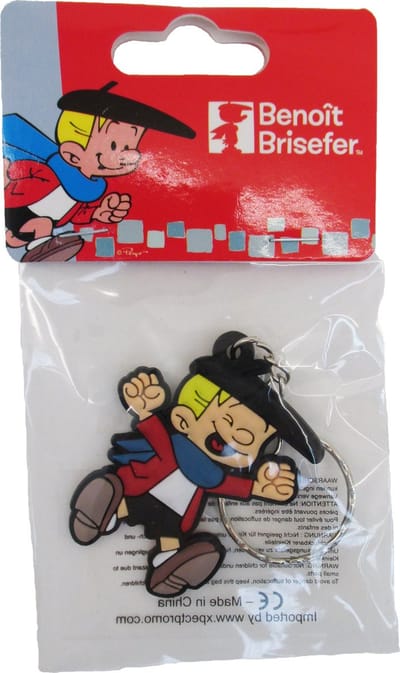 Steven Sterk - Stripfiguur Sleutelhanger - Benoit Briser - Flexibel rubber - eenzijdig bedrukt - 5 cm