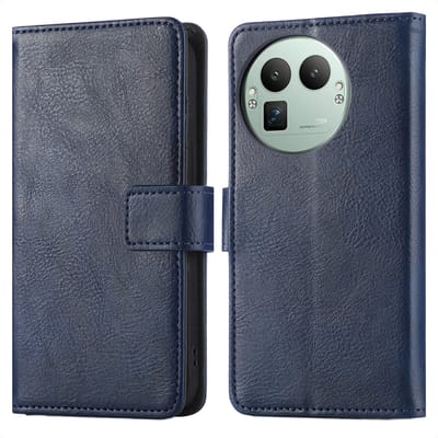 imoshion Hoesje - Geschikt voor Realme GT 8 Pro - Luxe Bookcase - Donkerblauw
