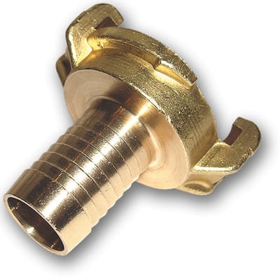 Geka Snelkoppeling 1/2" (13 mm) met Slangtule – Messing – Snelsluiting – Voor Tuinslang en Waterslang – Compatibel met Geka Systeem