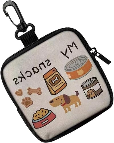 Opbergtas Hondensnacks - Voerdoos Hond - Hondentraining - Zichtbaar Vulniveau - 13 x 12 x 3.5 cm - Niet gespecificeerd