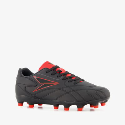 Dutchy FG kinder voetbalschoenen zwart rood - Maat 34 - Uitneembare zool