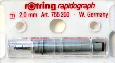 Rotring Radiograph - Tekenkop - 755200 - 2.0mm - 1 stuks - Replacement Nib - Zeichenkegel - 4006856755206