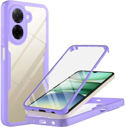 Hoesje geschikt voor Xiaomi Redmi A5 173.3mm - Techsuit ColorVerse 360 Case met Screenprotector - Paars