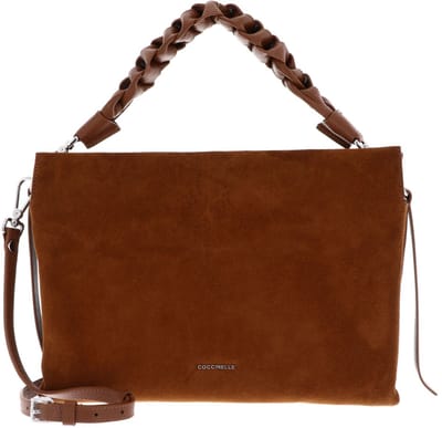 COCCINELLE Leren schoudertas Boheme Handbag Suede Cognac / Cognac bruine