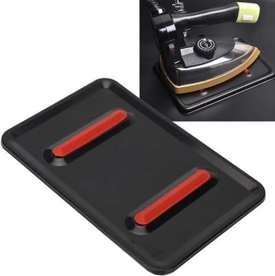 Warmte-isolatieplaat - Strijkijzer accessoire - Veilig strijken - Universele compatibiliteit - 22 x 16 cm - Zwart