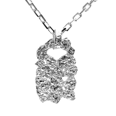 AuBor ®. Hanger. Zilver. Kruiend ijs.