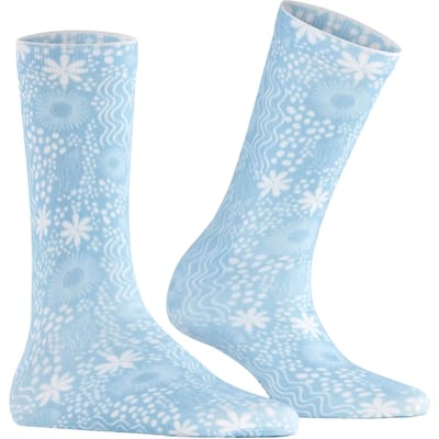 Burlington Underwater gedessineerd katoen Sokken dames blauw - maat 36-41