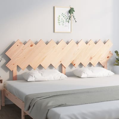 vidaXL - Hoofdbord - 196x3x80,5 - cm - massief - grenenhout