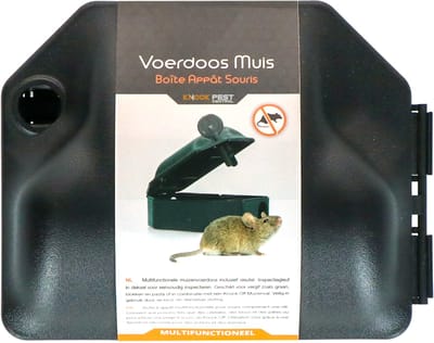 Knock Pest Control Voerdoos 1 stuk - Ongedierteval - Lokdoos voor muizen - Met kinderslot - Vast te plaatsen - Met sleutel