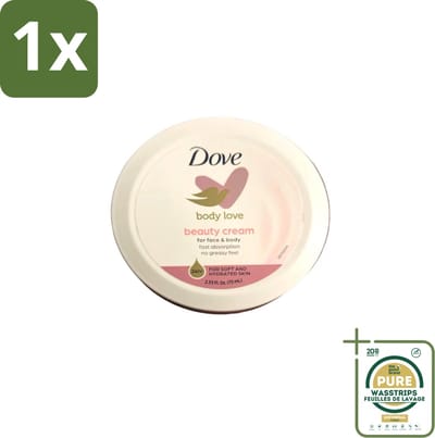 1 x Dove – Bodycrème – Beauty Cream – 75 ml- Bodycrème - Hydratatie - Huid Verzorging - Gezicht Verzorging - Handen Verzorging