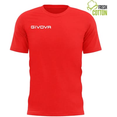 Katoenen T-shirt Givova Spot Rood - XXXS