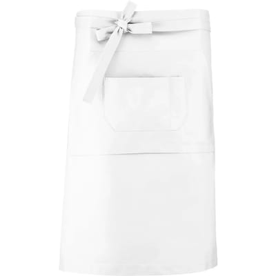 Schort/Tuniek/Werkblouse Unisex One Size Kariban White 100% Katoen