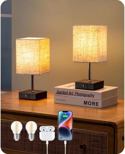 Thuys - Bedlampjes Hoofdbord - Leeslampjes - Bedlamp Slaapkamer Volwassenen - 2 Stuks - Zwart