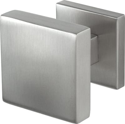 Deurknop - RVS geborsteld - RVS - GPF - GPF9858.09-02 RVS mat vierkante knop S5 60x60x16mm incl. wisselstift op vierkant