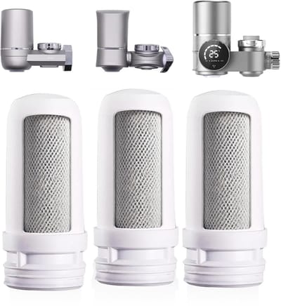 Koolstofvezelfilterpatronen voor kraan - 3 Stuks, Perfecte Waterfiltratie voor Schoon Drinkwater