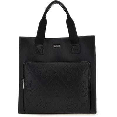 GUESS schoudertas met laptopvak Boston Tote Black zwart