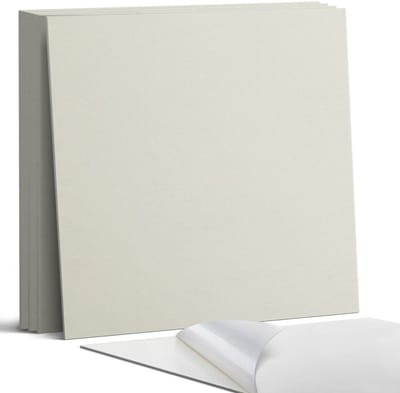 Coloray Wandpanelen Zelfklevend - Mastiek Zelfklevende Wandpanelen - 50 cm x 50 cm - Romig Wandpaneel PVC - 4 stuks - Eénkleurige Wandpanelen Zelfklevend - Keuken Wandpanelen - Wandpanelen Badkamer