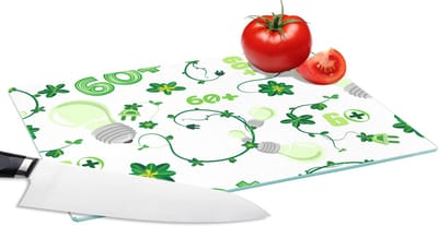 Glazen Snijplank - 28x20 - Lampen - Planten - Patronen - Snijplanken Glas