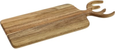 HOLM Serveerplank met Handvat – Houten Snij- en Borrelplank voor Kaas, Tapas & Snacks – Rustiek & Functioneel Design – Acaciahout – FSC Gecertificeerd – 44 x 18 x 1,5 cm – Hout