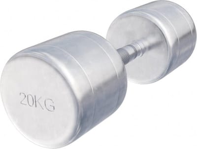 Gorilla Sports Dumbell 20 kg - Halter - Vaste dumbbell - Chroom