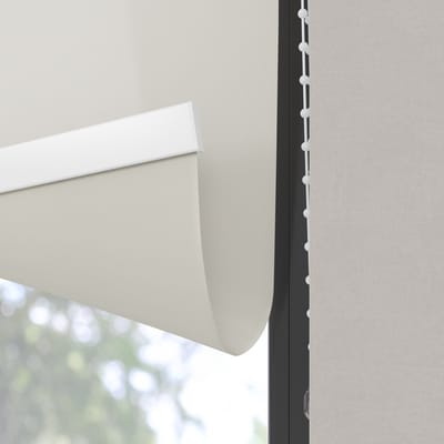 Dutchblinds Rolgordijn - lichtdoorlatend - Parel Wit - 55x190cm - Raamdecoratie op maat