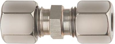 Gimeg rechte knelkoppeling 10 mm X 10 mm staal