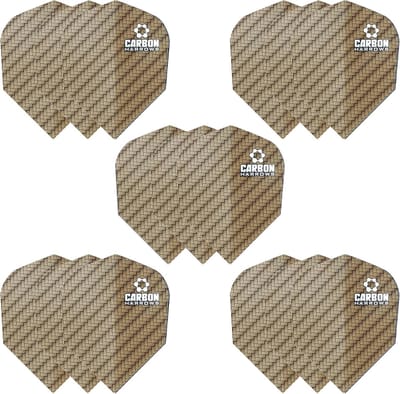 Carbon Dart Flights Set (15 Stuks) - Extra Sterk en Premium Kwaliteit
