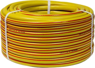 Tuinslang Gevlochten - Flexibele PVC slang - Water Geven - Cadmium en loodvrij - 50 Meter - Geel