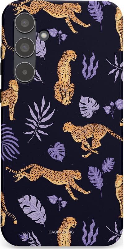 Casetastic Hoesje Geschikt voor Samsung A55 - Stijlvolle Beschermende Duo-layer Case - Cheetah charisma