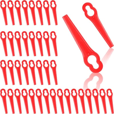 Vervangende Plastic Grasmaaier Blades, 70 Stuks, 83mm Snijbladen voor Grastrimmers, Geschikt voor Accu Grasmaaiers en Tuingereedschap