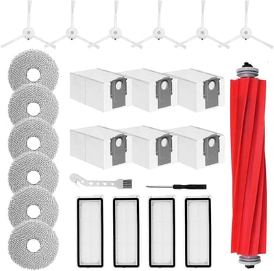 Accessoires gescht voor Roborock Qrevo Pro/Qrevo S/Qrevo MaxV, Reserveonderdelen Robot Stofzuiger Stofzakken Hoofdborstel Doeken Filters Zijborstels Reserveonderdelen