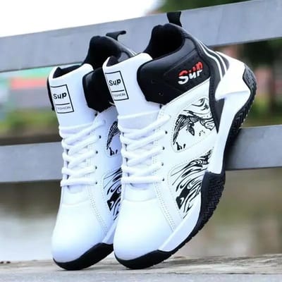 Mode Herenschoenen Pu Heren Sneakers Veterschoenen Basketbalschoenen Ademend Heren Hardloopschoenen Slijtvast Zapatillas De Deporte 40