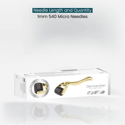 Elit Pharma Dermaroller Titanium 1mm 540 Micro Needles - Anti Haaruitval - Ondersteunend voor Haargroei - Hairtimeistanbul