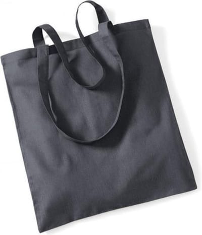 Westford Mill Bag For Life - Long Handles WM101 - Graphite Grey - 38 x 42 cm