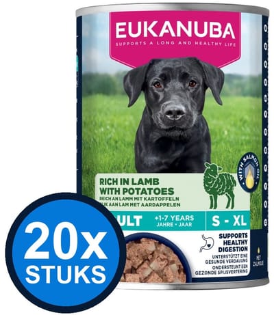 20x Eukanuba - Life Care Dog Wet Adult Lamb & potato - Hondenvoer Natvoer - 400 g