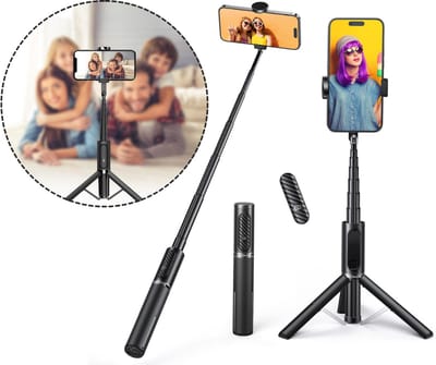 Selfiestick Statief - Telefoonhouder - Mobiele Fotografie - Zwart