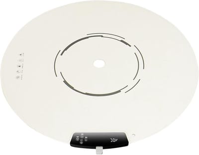 Elektrische Warmhoudplaat - Voedselverwarmermat Verwarmingstablet - Gerechten Warm Houden - Opvouwbaar en Draagbaar - 25.6 Inch Diameter - Wit
