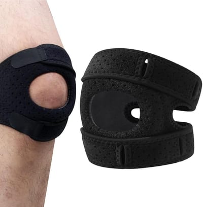 Kniebeschermers - Kniecapstabiliserende kniebandage - Instelbare patellatendonstabilisator | Knieband voor tendonondersteuning, Patellaband voor aanpassing