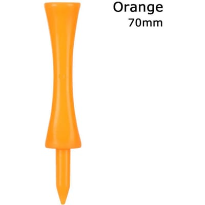 20 stuks Kleurrijke Plastic Golf Tee Stap-naar-beneden Afgestudeerde Kasteel Tee Hoogtecontrole voor Golfaccessoires orange-70mm orange