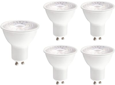 Kobi Premium LED Spot GU10 3W - 300lm - 6200K - 230V - 30.000 Branduren - Voor Spiegelverlichting of Werkplek - GU10 Fitting - 5 stuks