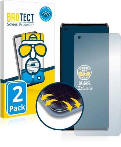 BROTECT - Screenprotector voor Oppo Find X3 Neo - Folie Beschermfolie matte volledig dekking 2 Stuks
