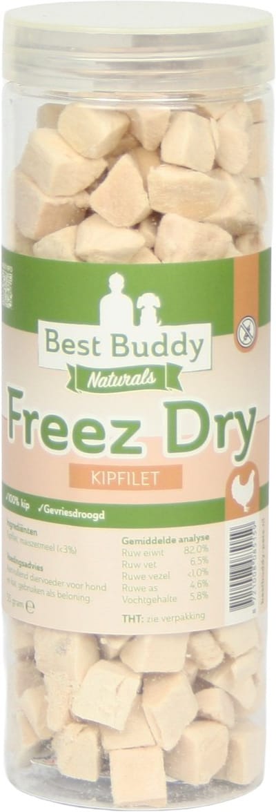 Freez Dry Kipfilet - Glutenvrij - Mono proteïne - Best Buddy Pets