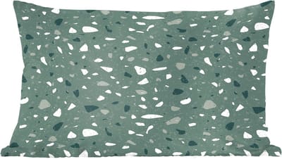 Sierkussens - Kussentjes Woonkamer - 60x40 cm - Terrazzo - Patroon - Kleurrijk - Groen