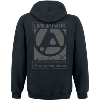Linkin Park Trui met capuchon - Linkin Park Zero Black - S tot 5XL - voor Mannen - zwart