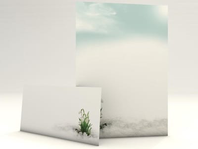 Motiefpapier met Enveloppen - Briefpapier Set - Professioneel Brieven Schrijven - Exclusief Design - 100 Vellen A4 - Wit