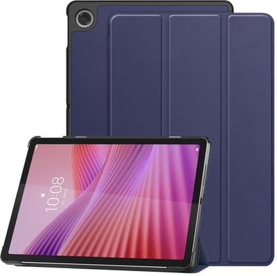 Tablet Hoes Geschikt voor Lenovo Tab M10 Gen 4 (2025) | Book Case met Standaard | Kunstlederen Beschermhoes | Tri-fold | Blauw