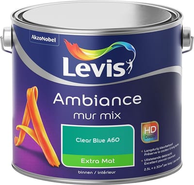 Levis - Ambiance Mur Extra Mat Mix - Clear Blue A60 - Mengverf - 2,5 L