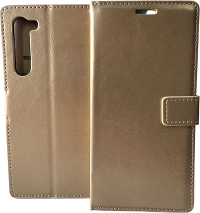 Portemonnee Book Case Hoesje Geschikt voor: Motorola Edge -  goud